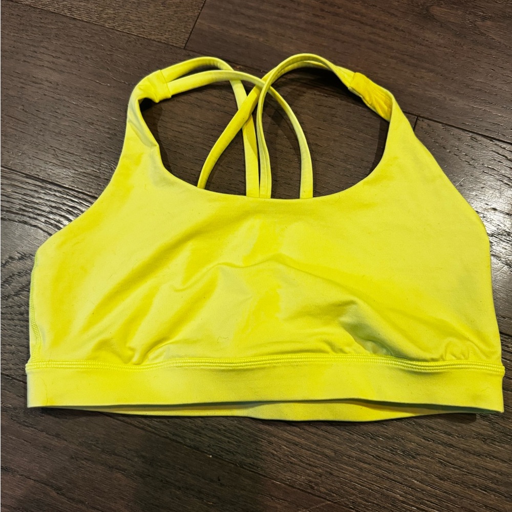 Lululemon Neon Yellow Women's Sports Bra